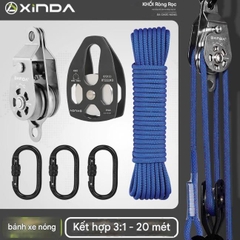 Nâng ròng rọc tự khóa bánh xe treo máy điều hòa không khí dàn nóng nâng hiện vật nâng và nâng tiết kiệm lao động ròng rọc bánh xe