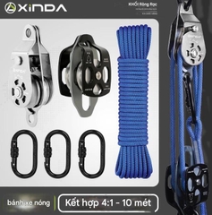 Nâng ròng rọc tự khóa bánh xe treo máy điều hòa không khí dàn nóng nâng hiện vật nâng và nâng tiết kiệm lao động ròng rọc bánh xe