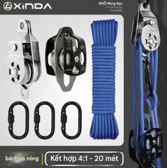 Nâng ròng rọc tự khóa bánh xe treo máy điều hòa không khí dàn nóng nâng hiện vật nâng và nâng tiết kiệm lao động ròng rọc bánh xe