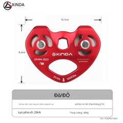 Xinda zipline ròng rọc dây cáp zipline ròng rọc đôi cáp treo ròng rọc di động nhóm tiết kiệm lao động nâng thiết bị vận chuyển trên cao