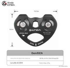 Xinda zipline ròng rọc dây cáp zipline ròng rọc đôi cáp treo ròng rọc di động nhóm tiết kiệm lao động nâng thiết bị vận chuyển trên cao