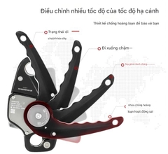 Thiết bị đu dây bảo vệ chống va chạm ngoài trời leo núi, thám hiểm hang động, chống hoảng loạn Alnas Shield