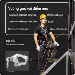 Bộ thiết bị làm việc trên không dây đôi lên xuống Xinda Beidouxing hoàn chỉnh cho việc lắp đặt điều hòa không khí