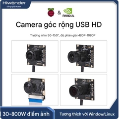Camera góc rộng USB, xe thông minh Raspberry Pi 5, mô-đun thị giác robot không người lái ROS Jetson Nano