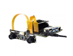 MicroSnow Raspberry Pi thế hệ thứ 5 NVIDIA B01 IMX219 Camera kép hỗ trợ thị giác lập thể và thị giác chiều sâu