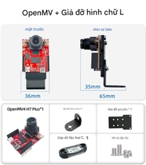 Mô-đun camera thị giác thông minh OpenMV4 H7Plus mã nguồn mở, theo dõi gimbal, cánh tay robot, lập trình Python.