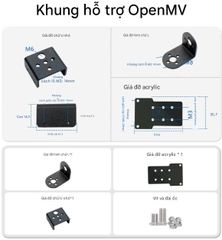 Mô-đun camera thị giác thông minh OpenMV4 H7Plus mã nguồn mở, theo dõi gimbal, cánh tay robot, lập trình Python.