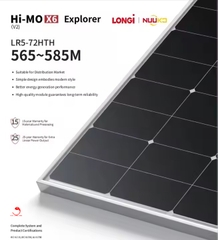 Tấm Pin mặt trời Longi 580W HiMO X6 LOẠI A 1 MẶT KÍNH TRÀN VIỀN HIỆU SUẤT CAO 2025