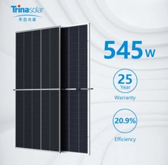 Pin năng lượng mặt trời Trina 545W 1 MẶT KÍNH - LOẠI A COCQ VAT ĐẦY ĐỦ