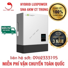 Biến tần Hòa lưới bám tải, độc lập, Hybrid LUXPOWER 6KW SNA CT TRONG 2024