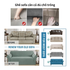 VẢI BỌC SOFA màu trơn nhung gân caro