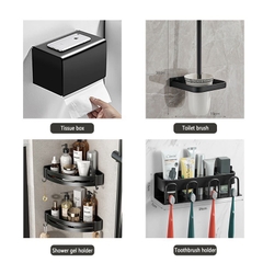 Giá treo khăn/ cọ trang điểm ĐAIVIETBIG gắn tường gấp gọn tiện lợi