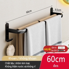 Giá treo khăn/ cọ trang điểm ĐAIVIETBIG gắn tường gấp gọn tiện lợi