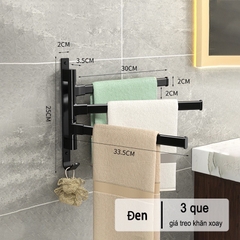 Giá treo khăn/ cọ trang điểm ĐAIVIETBIG gắn tường gấp gọn tiện lợi