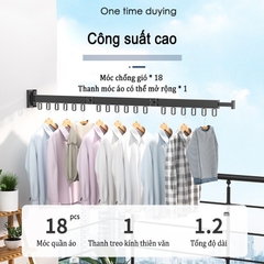 ĐAIVIETBIG Móc Phơi Đồ Vô Hình Gắn Tường Không Cần Khoan Có Thể Gấp Gọn