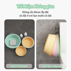Móc treo đồ gắn tường không cần khoan lỗ dành cho nhà bếp phòng tắm