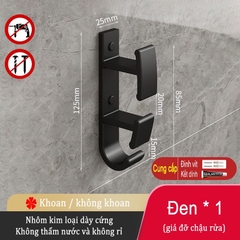 Móc treo đồ gắn tường không cần khoan lỗ dành cho nhà bếp phòng tắm