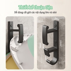 Móc treo đồ gắn tường không cần khoan lỗ dành cho nhà bếp phòng tắm