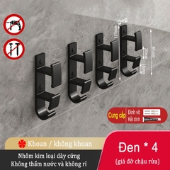 Móc treo đồ gắn tường không cần khoan lỗ dành cho nhà bếp phòng tắm