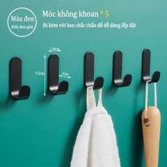 Móc treo đồ gắn tườn bằng kim loại 3m không cần khoan tiện dụng đa năng