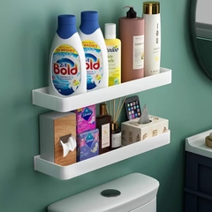 Kệ đựng đồ dùng treo tường gắn phòng tắm không cần lắp khoan lỗ tiện lợi