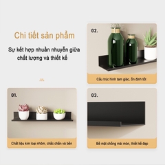 Kệ đựng đồ dùng gắn tường không cần khoan tiện dụng cho phòng khách/ phòng ngủ