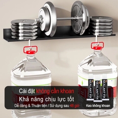 Kệ đựng đồ dùng gắn tường không cần khoan tiện dụng cho phòng khách/ phòng ngủ