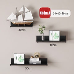 Kệ đựng đồ dùng gắn tường không cần khoan tiện dụng cho phòng khách/ phòng ngủ