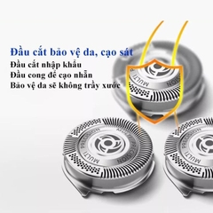 Máy cạo râu cao cấp nhãn hiệu Philips S1010 tích hợp 3 lưỡi - Hàng nhập khẩu chính hãng (Bảo hành chính hãng: 24 THÁNG)
