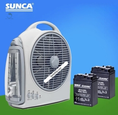 Quạt Tích Điện SUNCA FS-299AL 1 hoặc 2 Ắc Quy