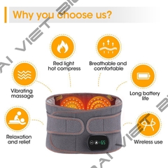Đai hơi kéo giãn cột sống Z6, hỗ trợ giảm đau do thoát vị đĩa đệm, thoái hóa cột sống, đau lưng cấp, sử dụng an toàn