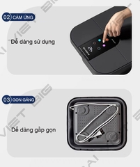 Máy ngâm chân massage Chigo, chân gấp gọn tự động làm nóng An Toàn