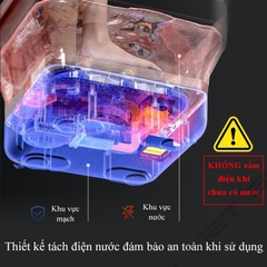 Máy ngâm chân massage Chigo, chân gấp gọn tự động làm nóng An Toàn