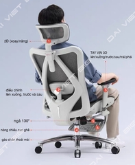 Ghế công thái học ergonomic Sihoo M57 / M57B (có gác chân) bảo hành 3 năm