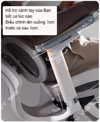 Ghế công thái học ergonomic Sihoo Doro S100 tặng kèm gác chân cao cấp, bảo hành 3 năm