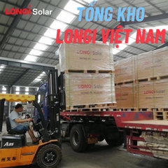 Tấm Pin mặt trời Longi 440w LOẠI A 2 mặt kính HIỆU SUẤT CAO