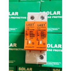 Chống set lan truyền DC LIKET 500V SPD 2P Cao Cấp chuyên dụng cho hệ thống điện năng lượng mặt trời