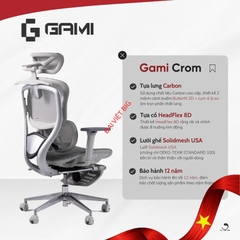 Ghế Gami Crom (Phiên bản lưng Carbon)