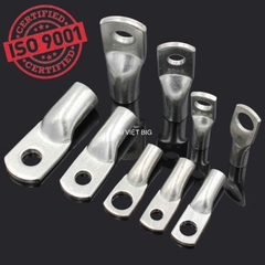 Đầu Cos Loại 1 Cực dày bằng đồng JG / SC mạ chống oxi hóa nhiều kích cỡ, cos tròn trần, cos dây điện