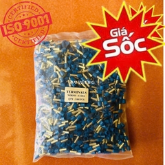 Đầu Cos Loại 1 Cực dày bằng đồng JG / SC mạ chống oxi hóa nhiều kích cỡ, cos tròn trần, cos dây điện