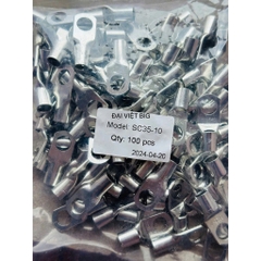 Đầu Cos Loại 1 Cực dày bằng đồng JG / SC mạ chống oxi hóa nhiều kích cỡ, cos tròn trần, cos dây điện