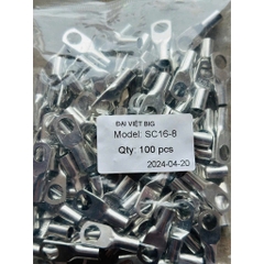 Đầu Cos Loại 1 Cực dày bằng đồng JG / SC mạ chống oxi hóa nhiều kích cỡ, cos tròn trần, cos dây điện
