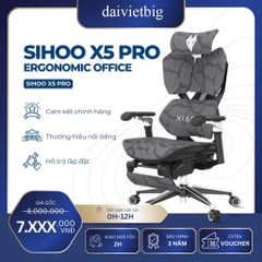 Ghế công thái học Gaming Ergonomic SIHOO x Xiaoqi X5 Pro cao cấp (Tặng kèm kê chân)