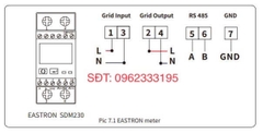 Meter EASTRON SDM630 MCT ( Meter Ngoài )