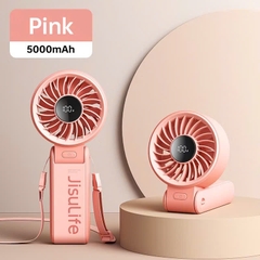 JISULIFE mini Quạt cầm tay 5 tốc độ pin 3600/ 5000mah sử dụng lên đến 19h