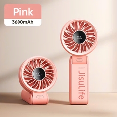 JISULIFE mini Quạt cầm tay 5 tốc độ pin 3600/ 5000mah sử dụng lên đến 19h