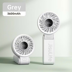 JISULIFE mini Quạt cầm tay 5 tốc độ pin 3600/ 5000mah sử dụng lên đến 19h
