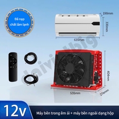 Điều hoà xe tải 12v cao cấp tiết kiệm năng lượng