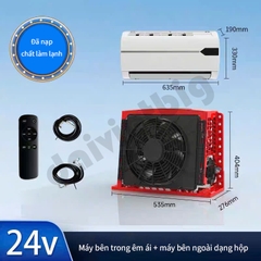 Điều hoà xe tải 24v cao cấp tiết kiệm năng lượng