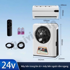 Điều hoà xe tải 24v cao cấp tiết kiệm năng lượng